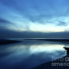San Diego Sunset Blue by John F Tsumas