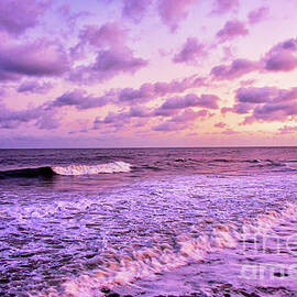 Ocean Sundown in Mauve  by Regina Geoghan