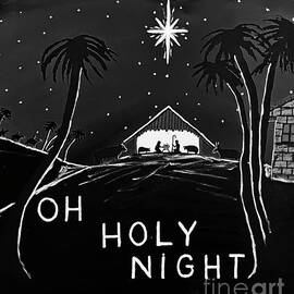 Oh Holy Night In Black and White by Jeffrey Koss