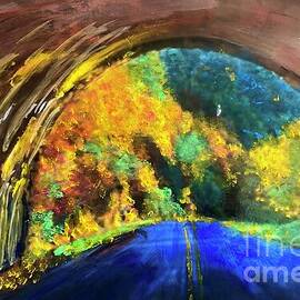 Oilpainting- The tunnel opens up by Madelene Alexandersson