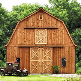 Old Barn with Vintage Truck by Bill Swartwout