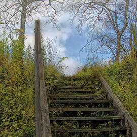Old Battered Stairway by Daniel Beard