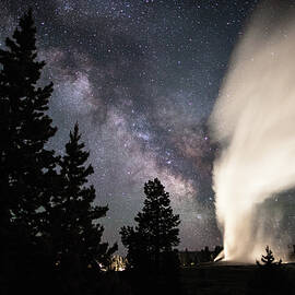 Old Faithful Erupts, Yellowstone National Park by The Yellowstone Collection