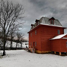 Old Red Mill in Winter by Norma Brandsberg