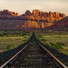 Old West Rail Line by Joseph Hawk