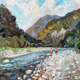 On the river gumista by Juliya Zhukova
