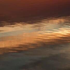 One Sunset Reflection Abstract - 1 by Hany J