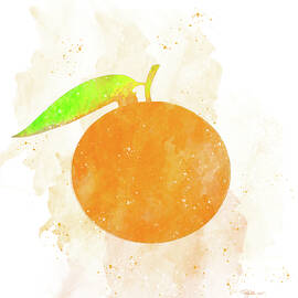 Orange Watercolor by Pamela Williams