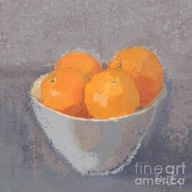 Oranges in a bowl by Vesna Antic