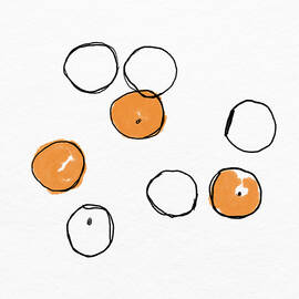 Oranges Sketch- Art by Linda Woods by Linda Woods