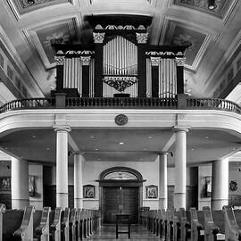 Organ - Basilica of Saint Louis King - Black and White by Nikolyn McDonald