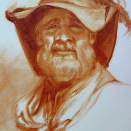 Otis- Cowboy in Sepia by Deborah Wilcox