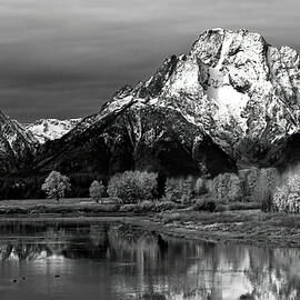 Oxbow Bend in Black and White by Brian Kerls
