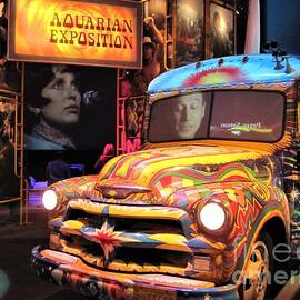 Painted Hippie School Bus by Deborah A Andreas