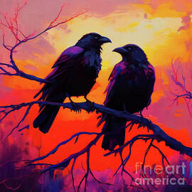 Pair of Crows by Laura's Creations