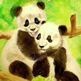 Panda Bear Hugs by Angela Brunson