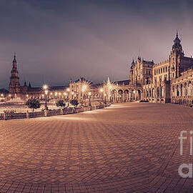 Panorama from Plaza de Espana, Sevilla by Henk Meijer Photography