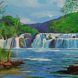 Panoramic Waterfalls by Bill Dunkley