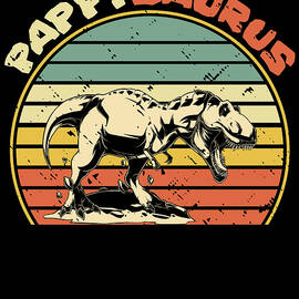 Pappysaurus T-Rex Dinosaur Pappy Saurus Dad Daddy by Toms Tee Store