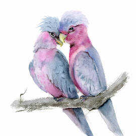 Parrots in Love by Olga Tchefranov