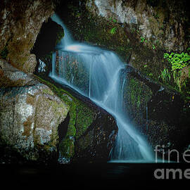 Part of Sunset Falls, WA. by Randy D Morrison