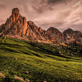 Passo Giau Reaching for the Heavens by Norma Brandsberg