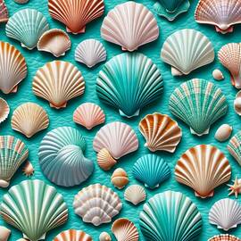 Pastel Sea Shell Collection by Cindy's Creative Corner