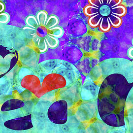 Peace Signs - Colorful Art - Sharon Cummings by Sharon Cummings