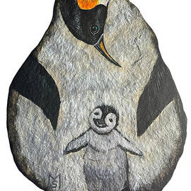 Penguin and Baby by Monika Shepherdson