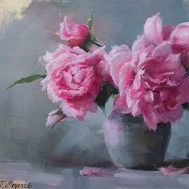 Peony Roses by Viktoria K Majestic
