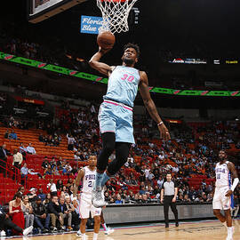 Philadelphia 76ers v Miami Heat by Oscar Baldizon