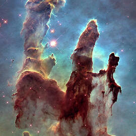 Pillars of Creation, vertical - Hubble Space telescope by Best of NASA