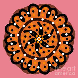 Pink and Orange Pattern by Nisha Kumari