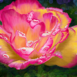 Pink and Yellow Rose by Gary F Richards
