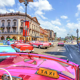 Pink Cadillac, Havana Taxi Ride by Paul Thompson