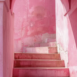 Pink Stairs 01 by Matthias Hauser