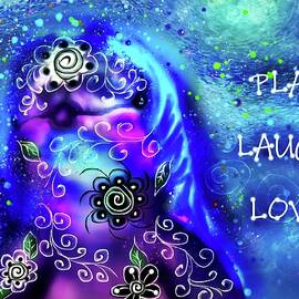 Play Laugh Love Dolphin by Monica Resinger