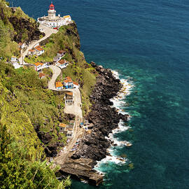 Ponta do Arnel Lighthouse in Sao Miguel, Azores, Portugal by William Dickman
