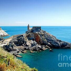 Portovenere St.Peter Ensemble View from Back - Italy by Paolo Signorini