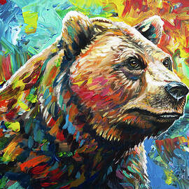 Portrait - Grizzly Bear by Aaron Spong