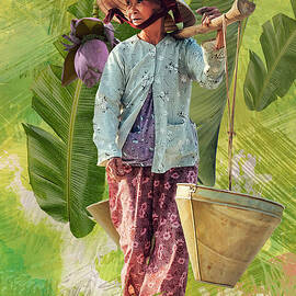Old Woman on a Banana Plantation by Spadecaller