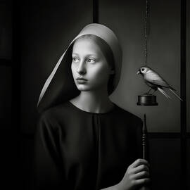 Portrait of a Girl with Bird