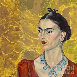 Portrait  of Frida Kalo by  Magda Pach 