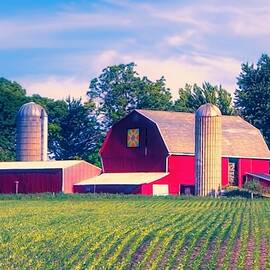 Prairie Threads - Illinois Farm by Chrystyne Novack