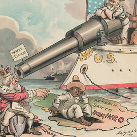 President Theodore Roosevelt using the Monroe Doctrine by Mango Art