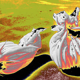 Pumpkin Blossom Variation - Lava Flow by David Engstrom