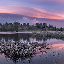 Purple Clouds over Lake Cuyamaca by William Dunigan