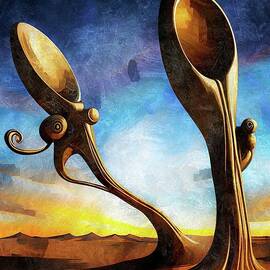 Quarreling Spoons by Ally White