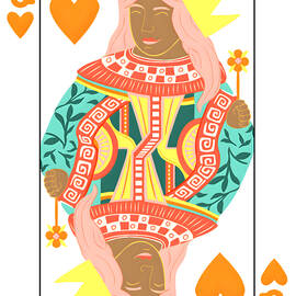 Queen of Hearts Playing Card - Unique Mother's Day Gift by Leufia Rea