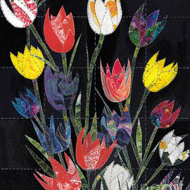 Quilting My Past Recycling My Dreams Tulip Quilt by Conni Schaftenaar